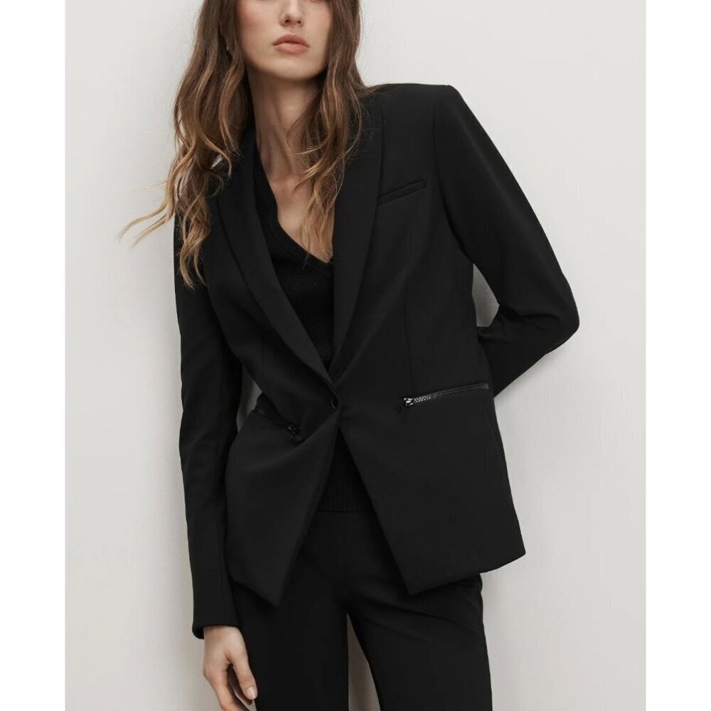Veronica Beard Iconic Scuba Dickey Jacket in Black Size 2